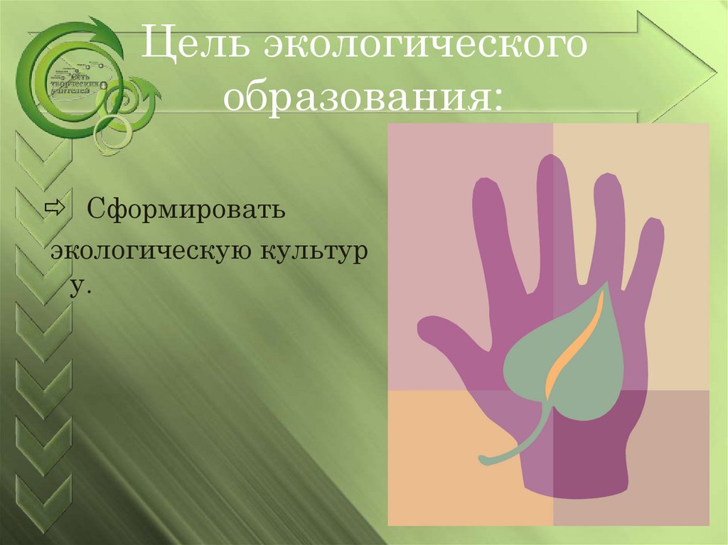 Цель экологического образования: