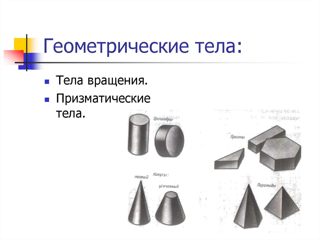 Геометрические тела: