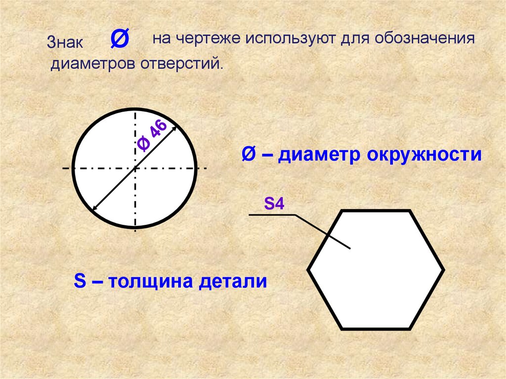 Как знаком обозначается в геометрии. Обозначение диаметра. Диаметр окружности обозначение на чертеже. Диаметр круга обозначение. Значок диаметра на чертеже.