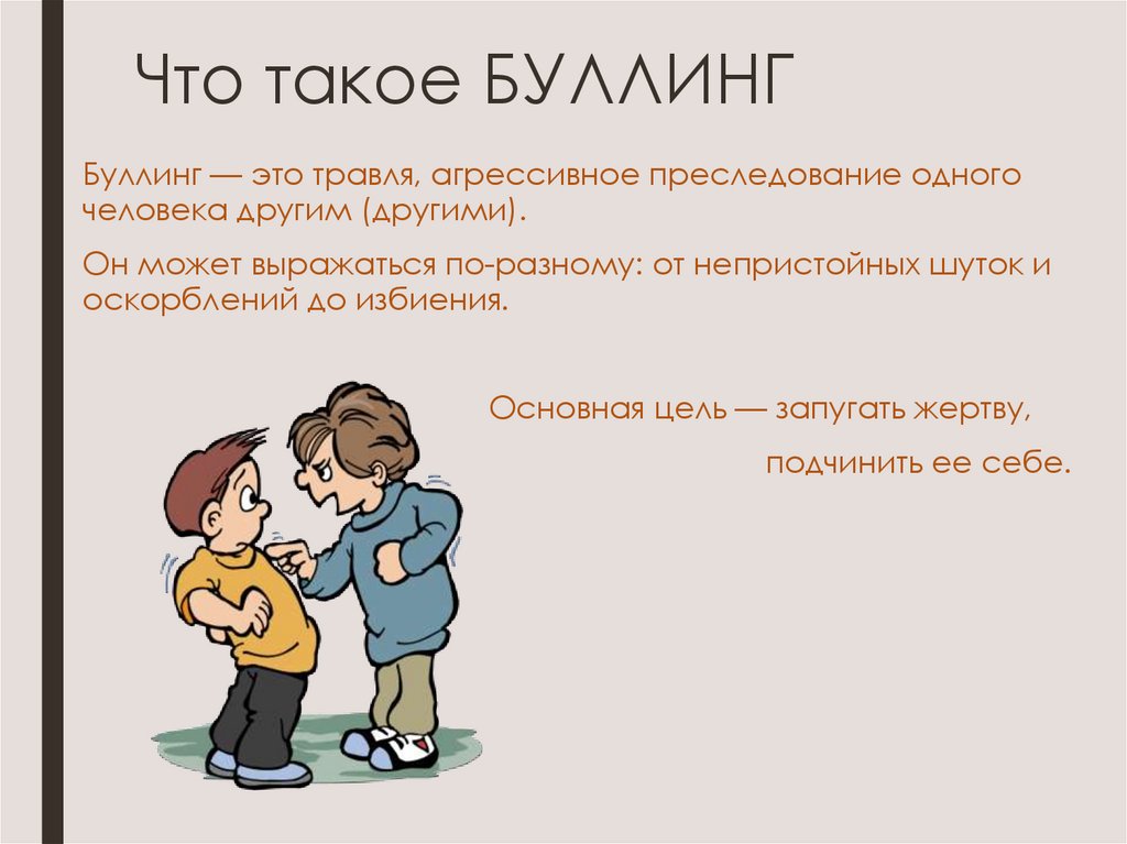 Презентация про буллинг