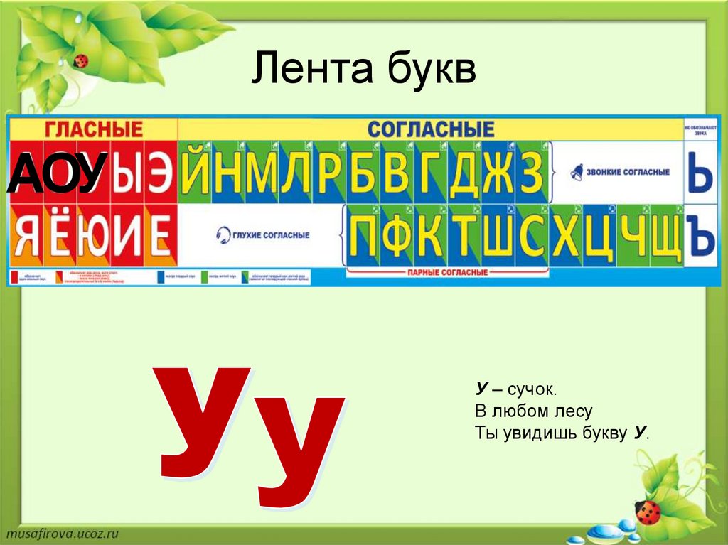 Лента букв