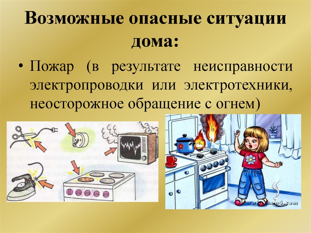 Опасные и аварийные ситуации в доме квартире 9 класс проект