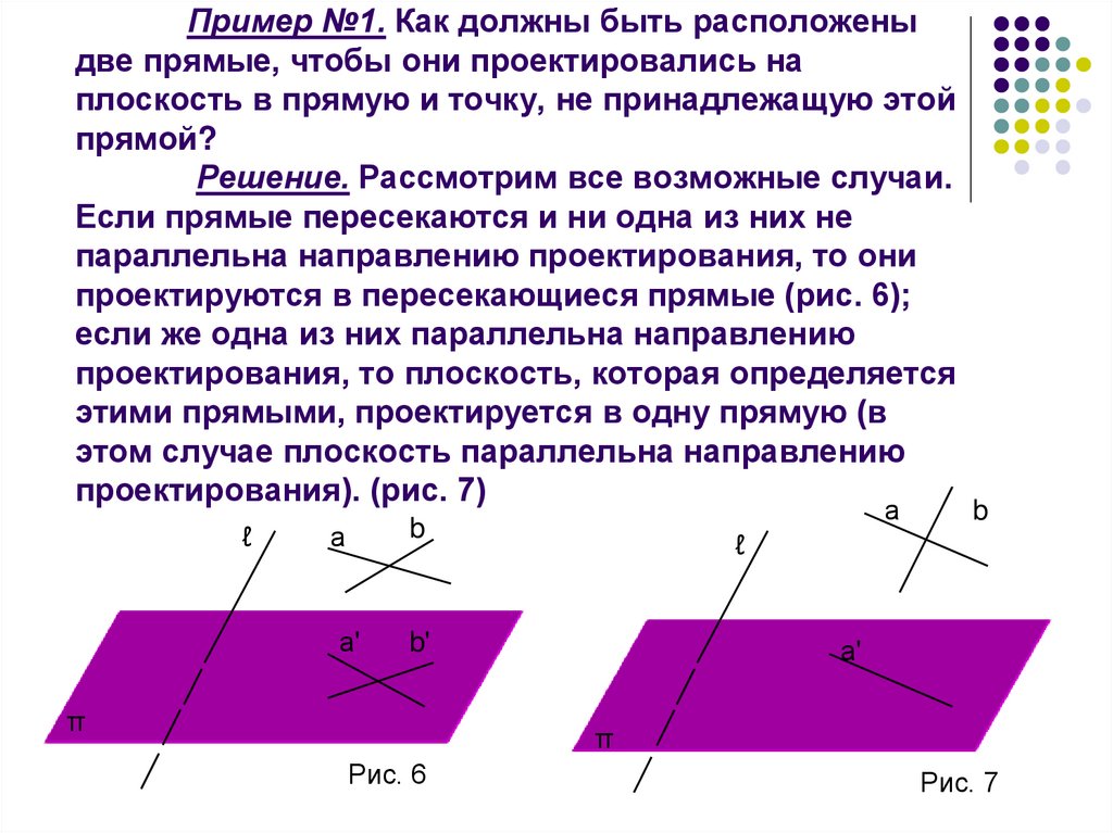 Будучи находясь. Как должны быть расположены две прямые чтобы они проектировались. Как могут быть расположены две прямые на плоскости. Как должна быть расположена точка и прямая,чтобы они проектировались. Во что проектируются пересекающиеся прямые.