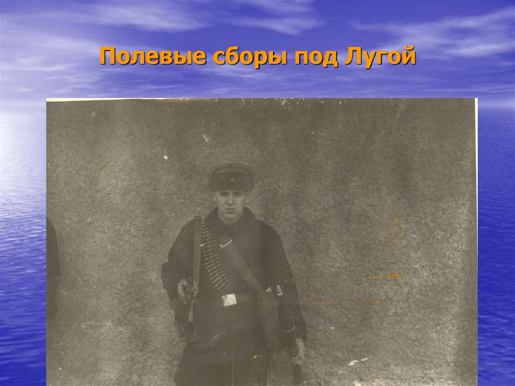 Полевые сборы под Лугой