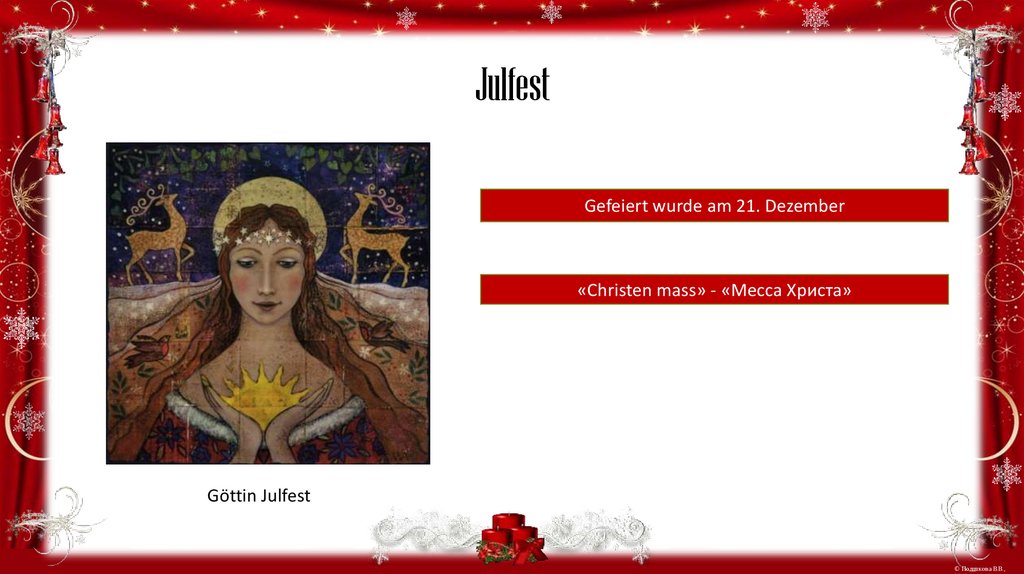 Die Geschichte des Weihnachtsfestes - online presentation