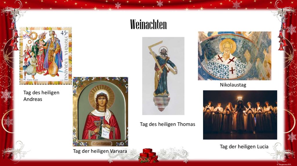 Die Geschichte des Weihnachtsfestes - online presentation