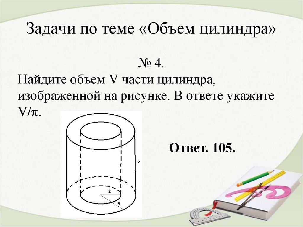 Найти площадь цилиндра изображенного на рисунке