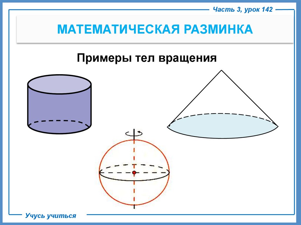 Презентация тела вращения 11 класс с анимацией