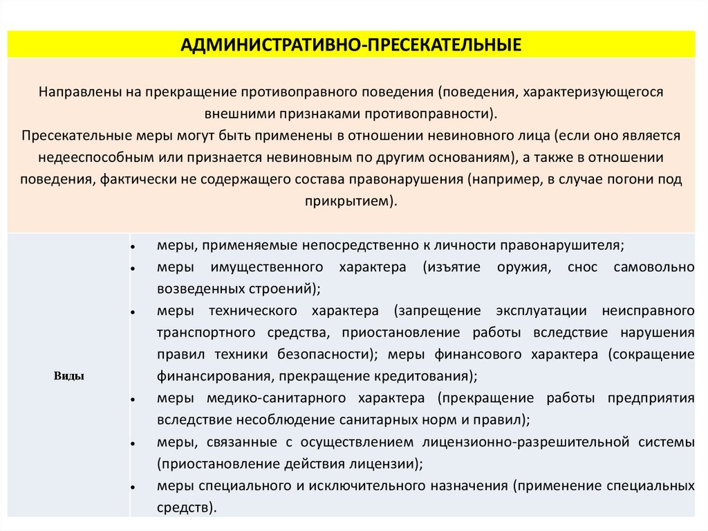 Предотвращение административных правонарушений