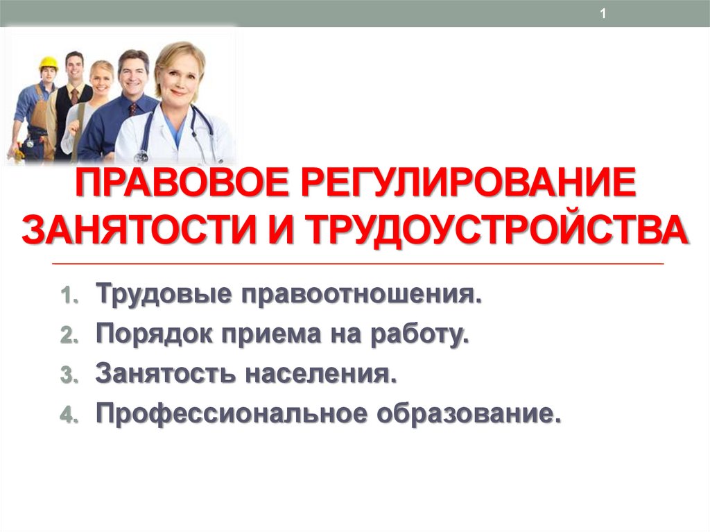 План по обществознанию правовое регулирование занятости и трудоустройства