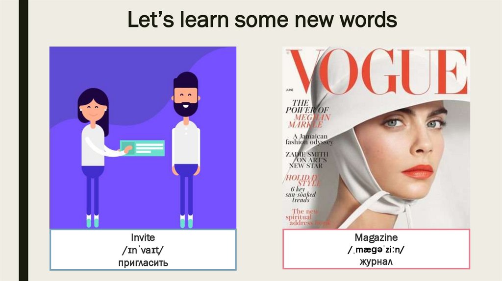 Let’s learn some new words