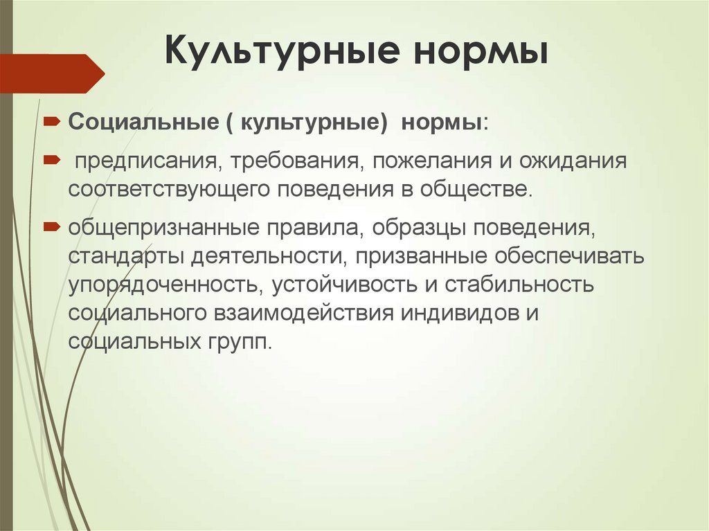 Принцип культурных норм