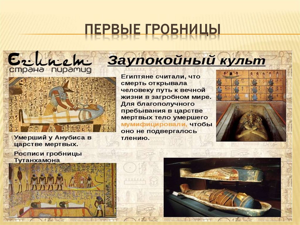 Первые гробницы