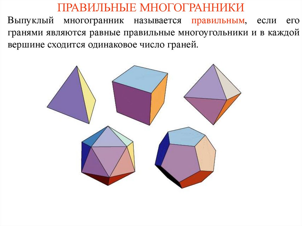 Многогранники картинки для презентации