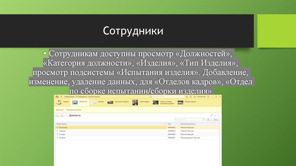 Сотрудники