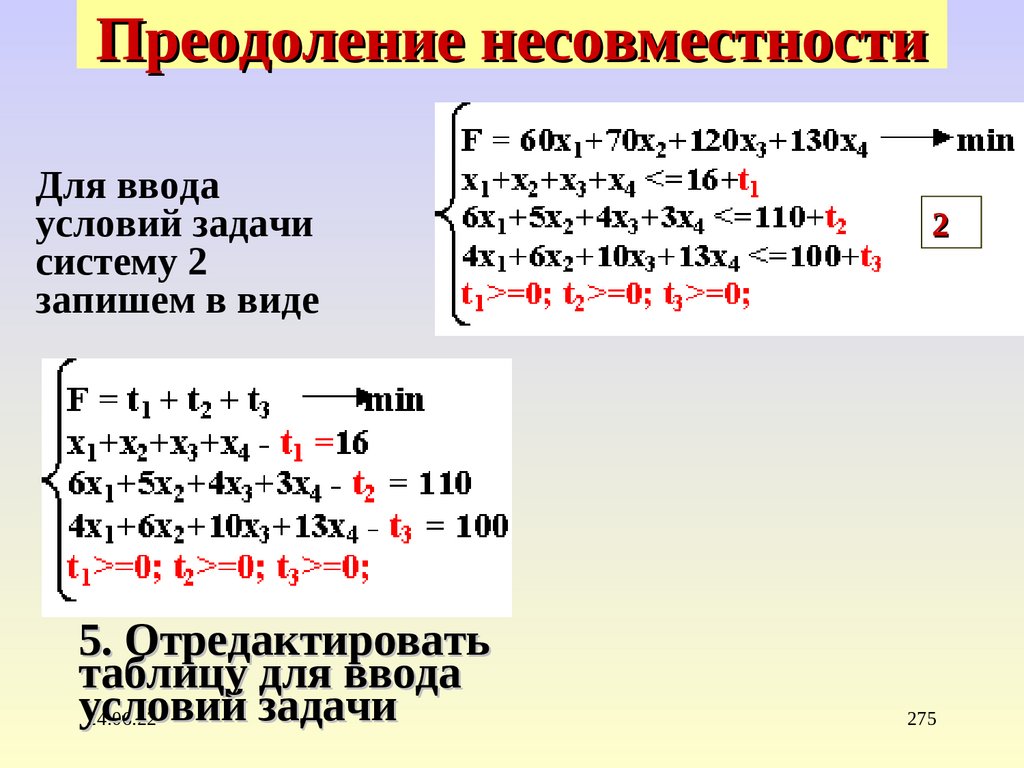 Преодоление несовместности