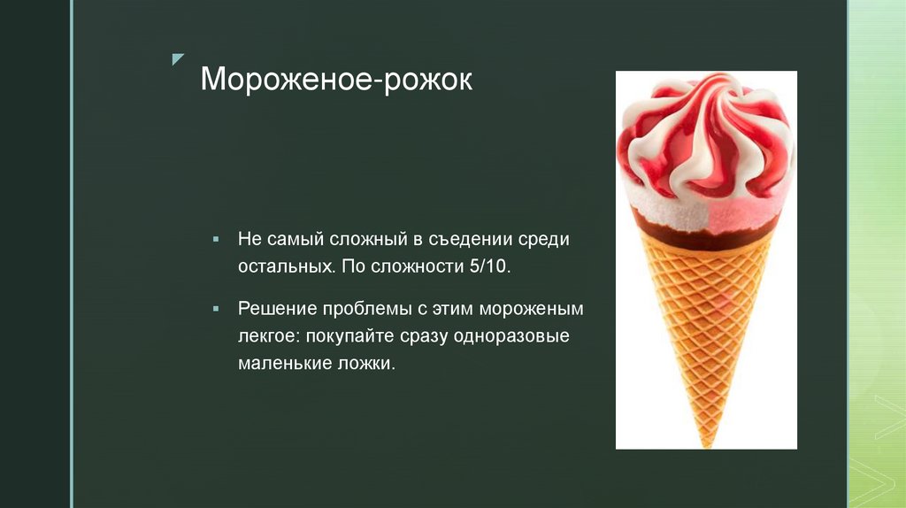 Мороженое-рожок