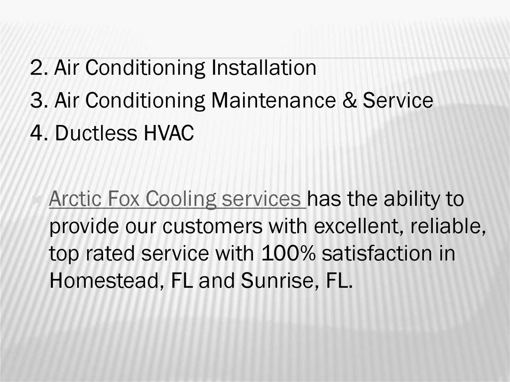 Air Conditioning Repair Services презентация онлайн