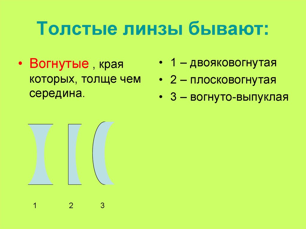 Презентация линзы 8 класс