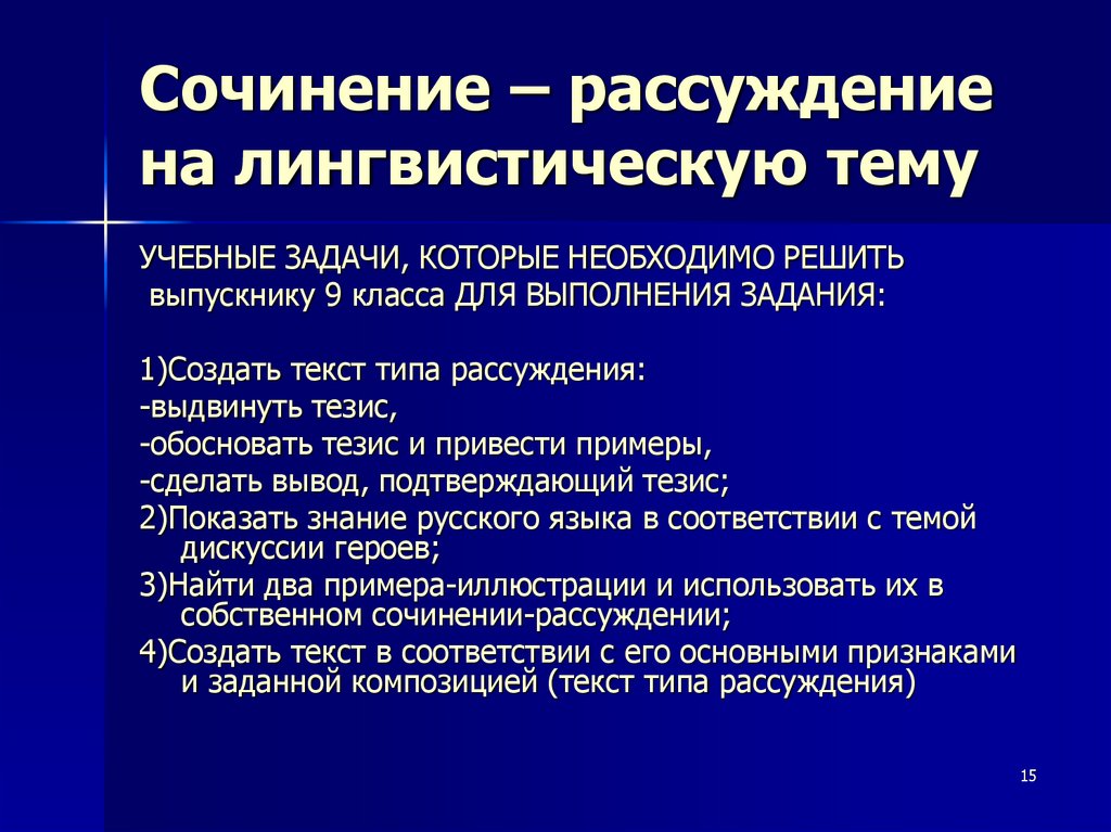 Сочинение на лингвистическую тему 6 класс презентация