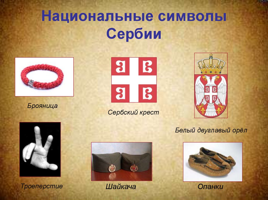 Символами чего являются национальные символы. Символы Сербии. Сербия национальные символы. Знак сербов. Сербские национальные знаки.