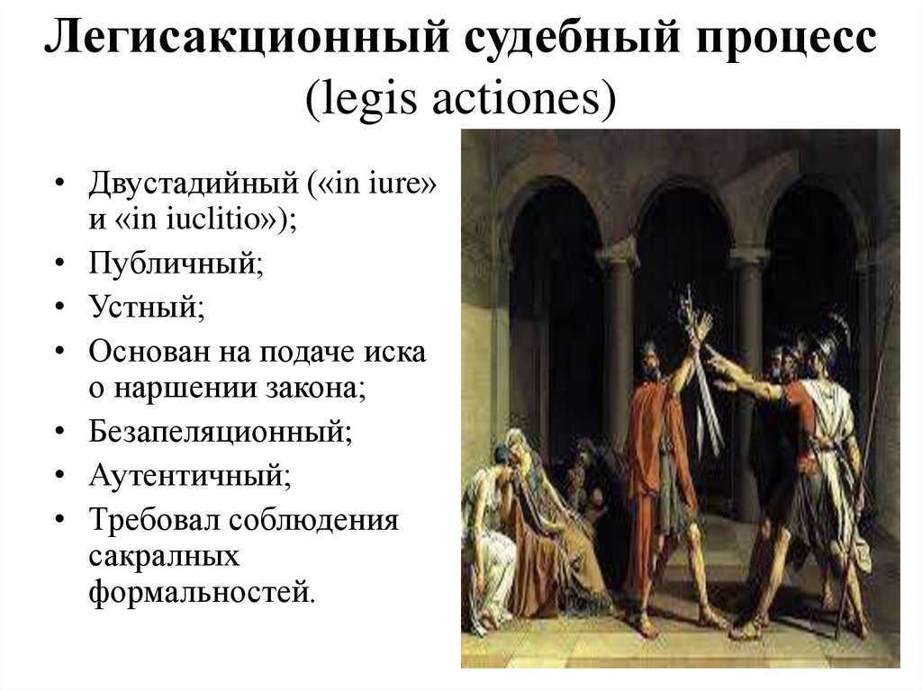 Легисакционный процесс в римском праве