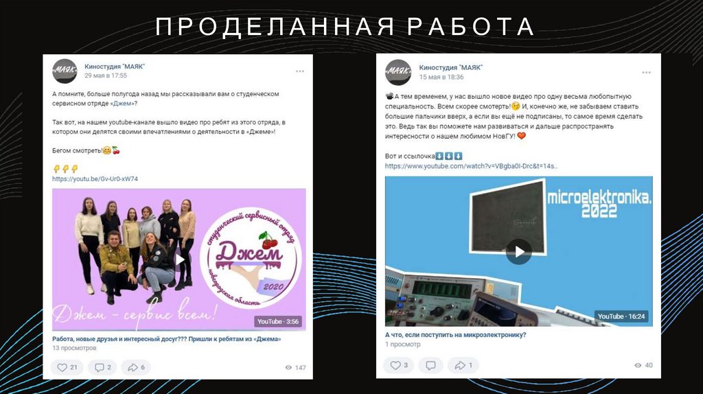 ПРОДЕЛАННАЯ РАБОТА