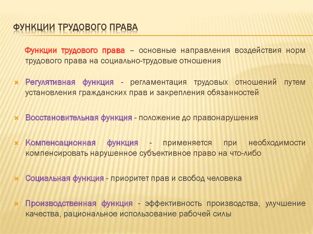 Презентация основы трудового законодательства