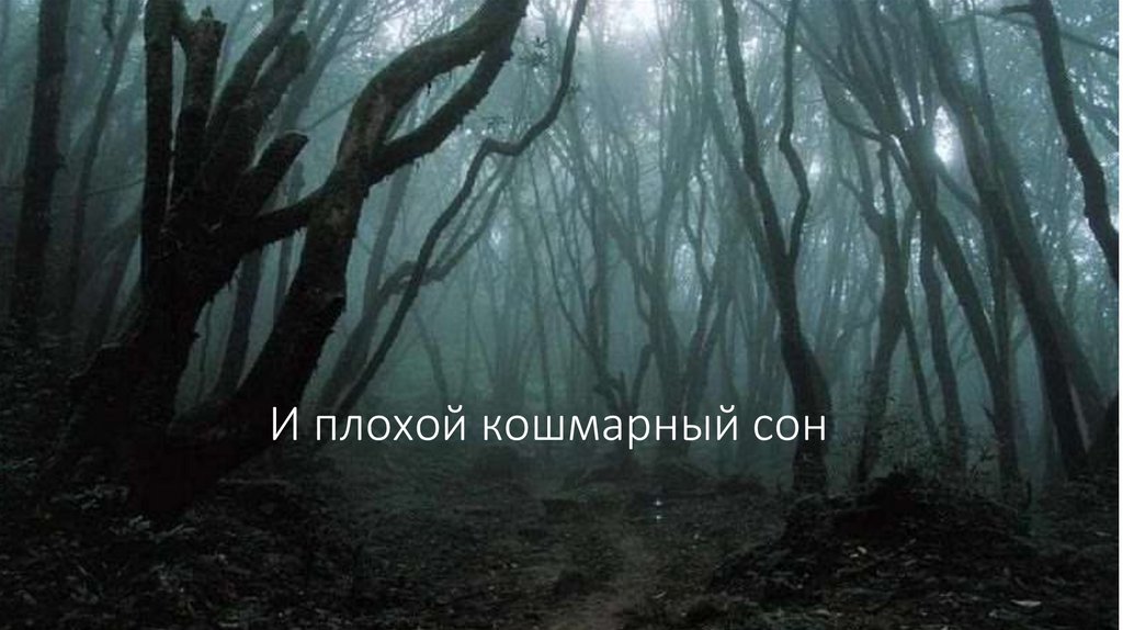 И плохой кошмарный сон