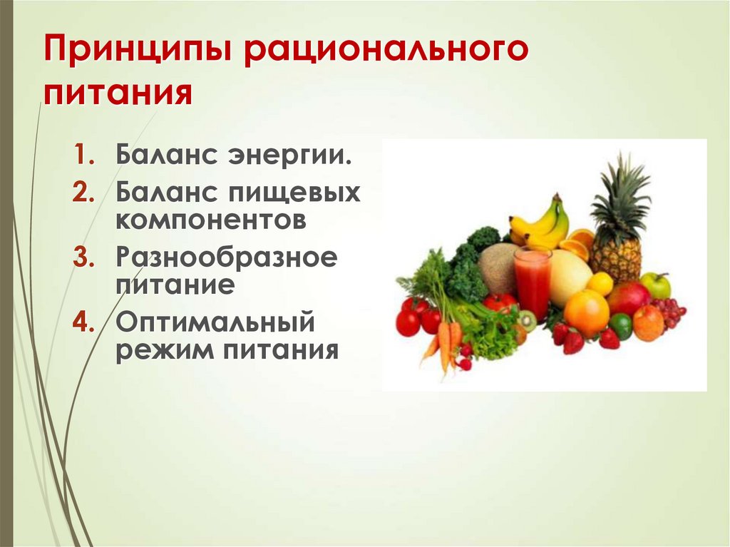 Баланс питания. Принципы рационального питания. Основные компоненты рационального питания. 4 Принципа рационального питания. Рациональное питание баланс.