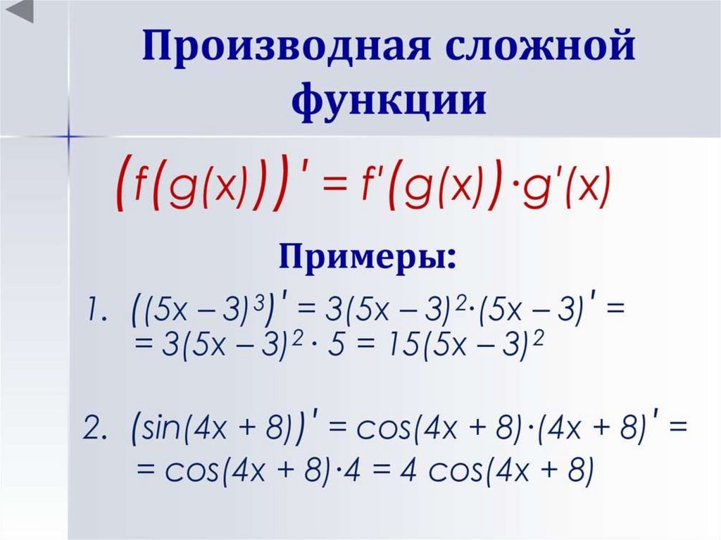 Онлайн производная функции по фото