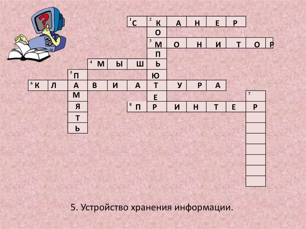 5. Устройство хранения информации.