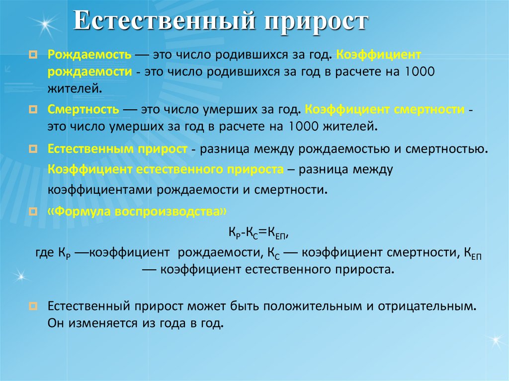 Воспроизводство населения 8 класс презентация