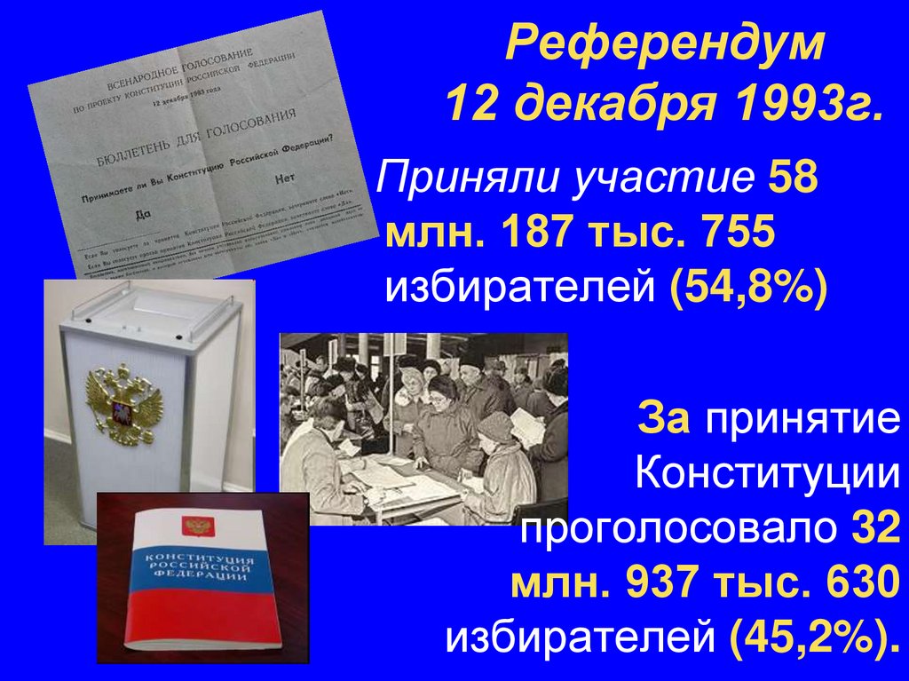 4 декабря 1993. Всенародный референдум 12 декабря 1993. Референдум о принятии Конституции РФ 1993. 1993 Голосование по Конституции в России. Выборы 12 декабря 1993 года.