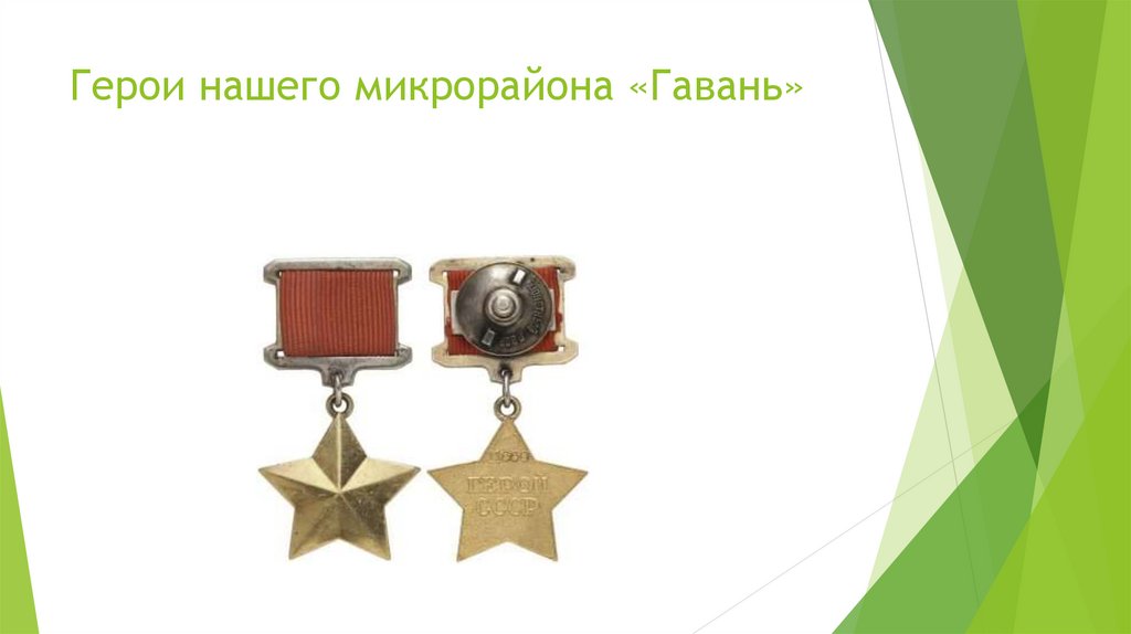 Герои нашего микрорайона «Гавань»