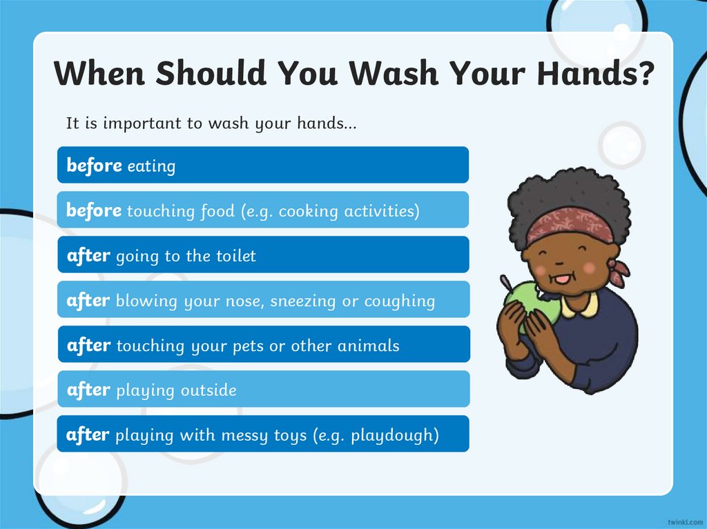 When Should You Wash Your Hands?