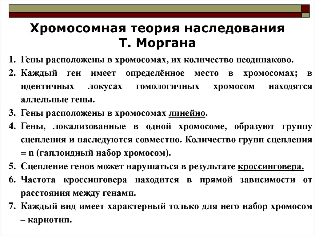 Презентация сцепленное наследование признаков 10 класс