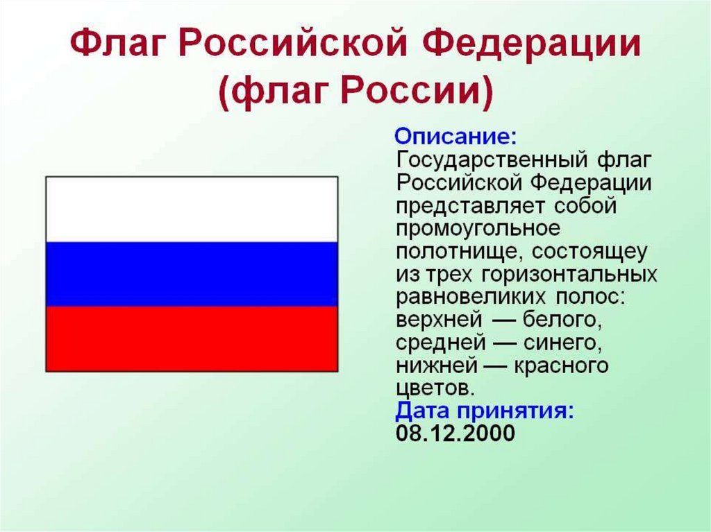 Флаг россии презентация для дошкольников