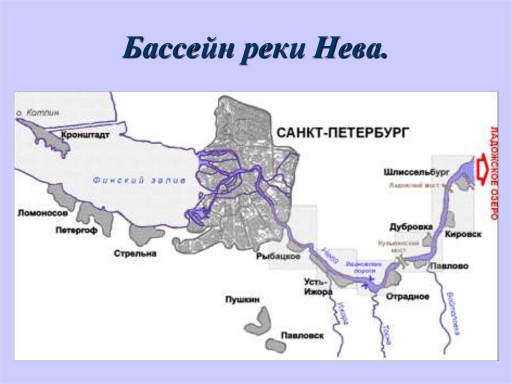 Бассейн реки Нева.