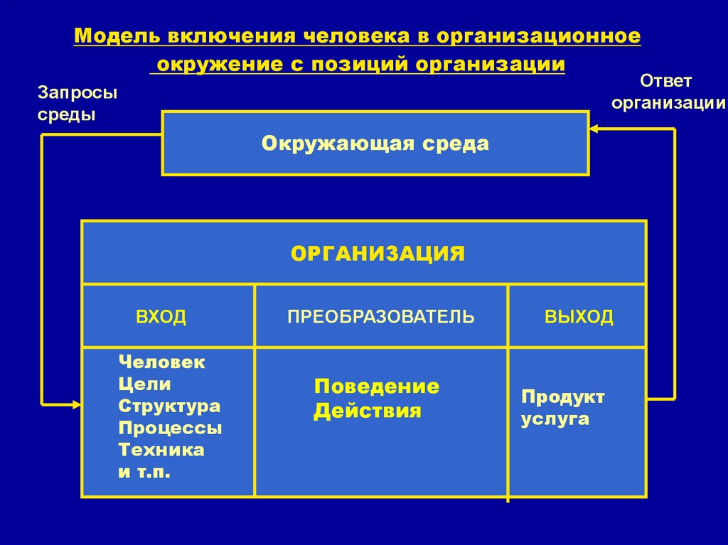 Процесс включения людей в общество. Модель включения человека в организационное окружение. Институционально организационные среда. Современная форма включения человека в бизнес. Когнитивно-поведенческая модель Стэрр включает.