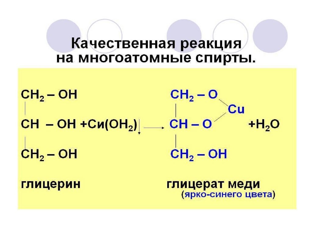 Многоатомные спирты презентация