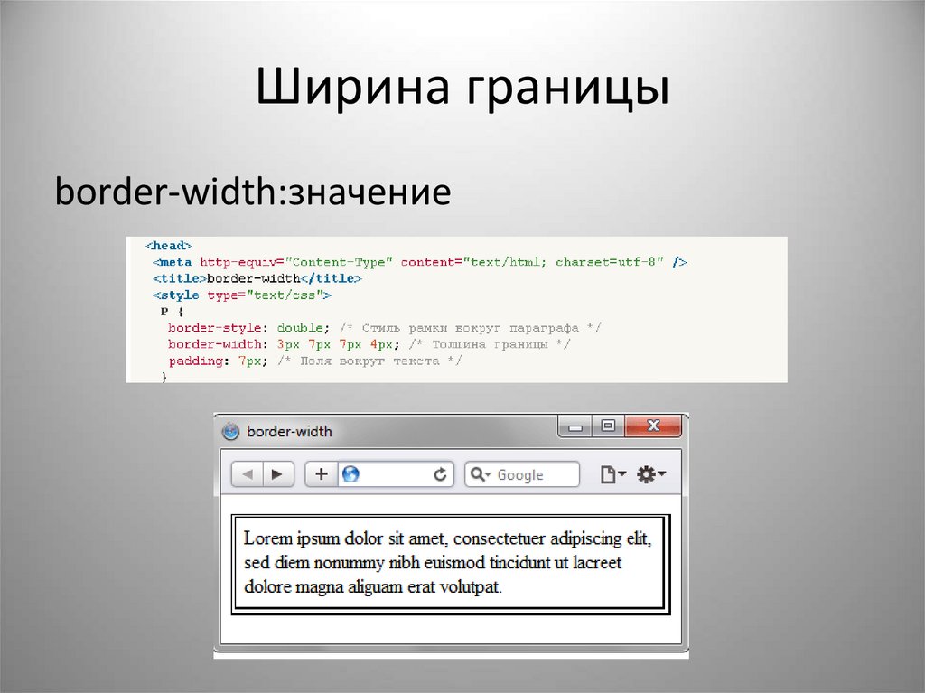 Стили в html