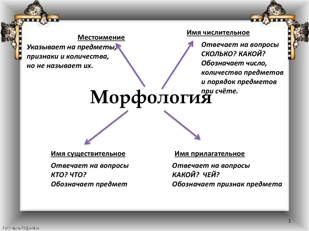 Морфологический анализ местоимений презентация