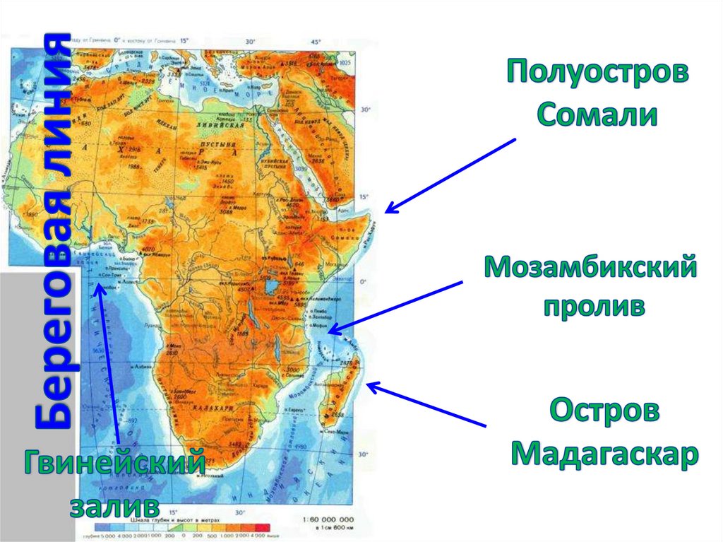 Расположение африки