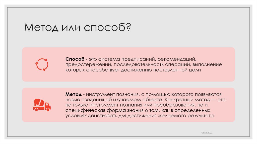 Метод или способ?