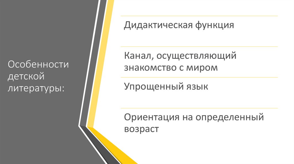 Особенности детской литературы презентация