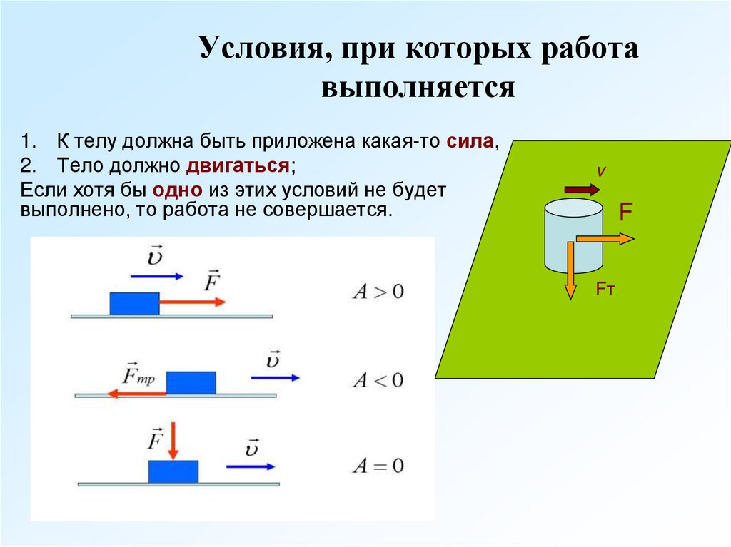 Условие должно