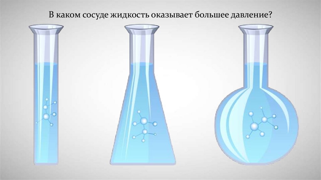 Газ оказывает на стенки сосуда