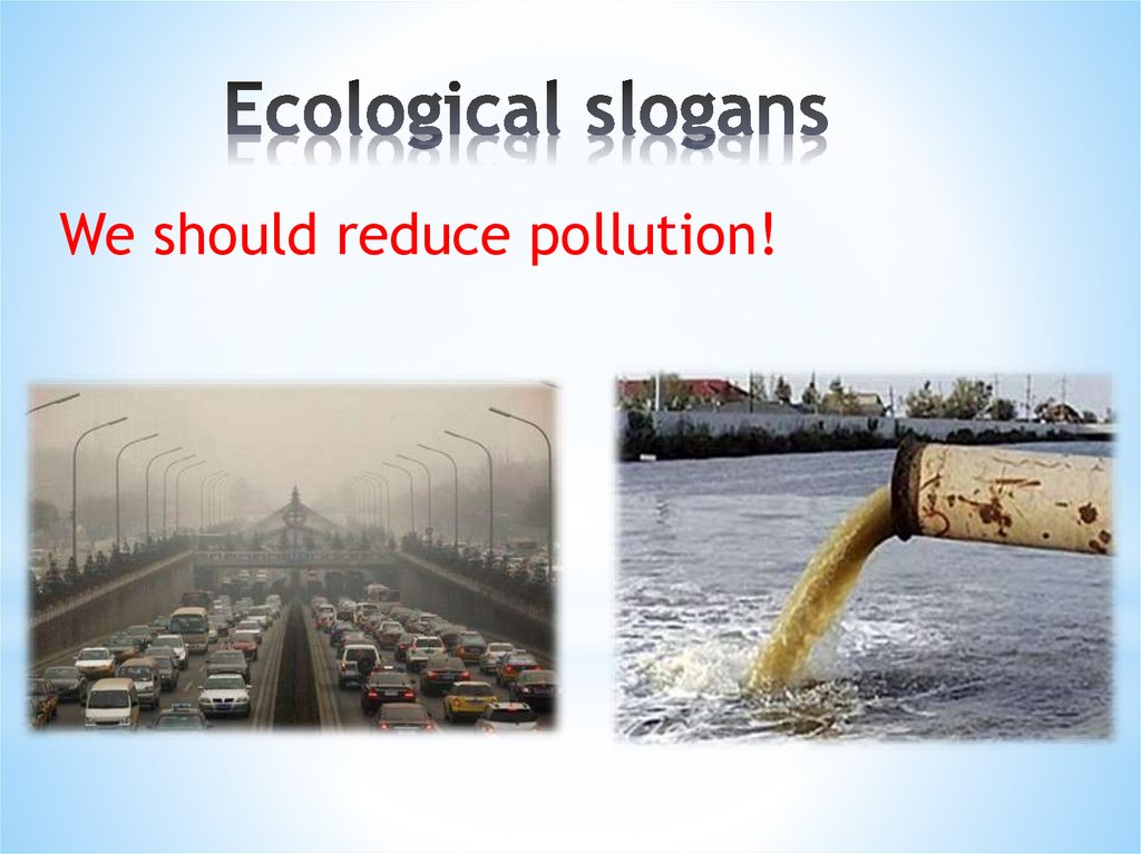Ecological slogans