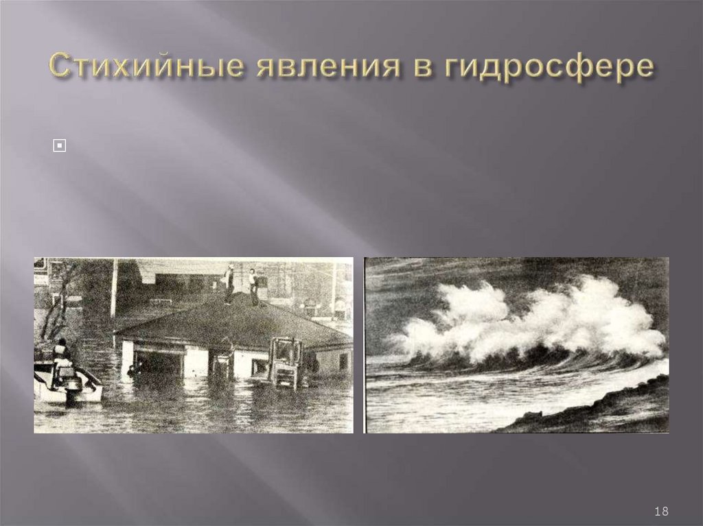 Стихийные явления в гидросфере
